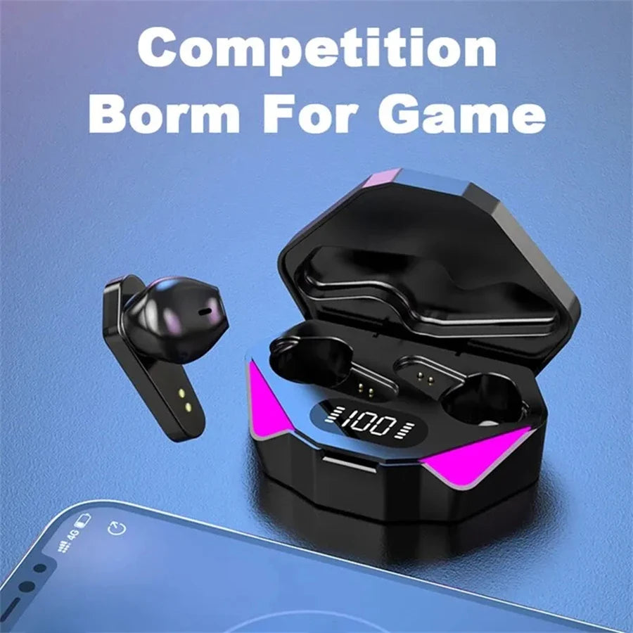 Nuevos auriculares inalámbricos Bluetooth para jugadores, auriculares de baja latencia, auriculares para jugadores con micrófono, auriculares intrauditivos manos libres