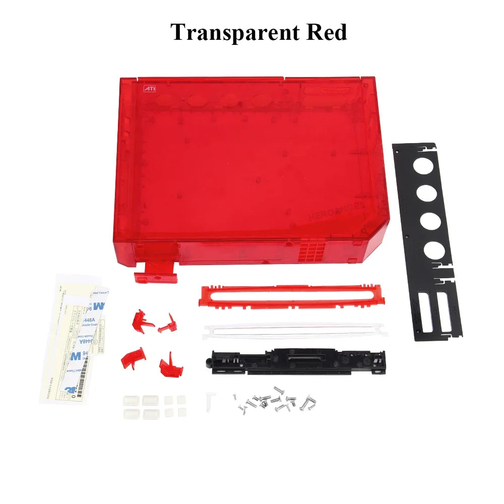 Con cubierta de embalaje al por menor, juego completo de piezas de repuesto de carcasa para consola de juegos Wii, estuche de reparación con botones, 11 colores