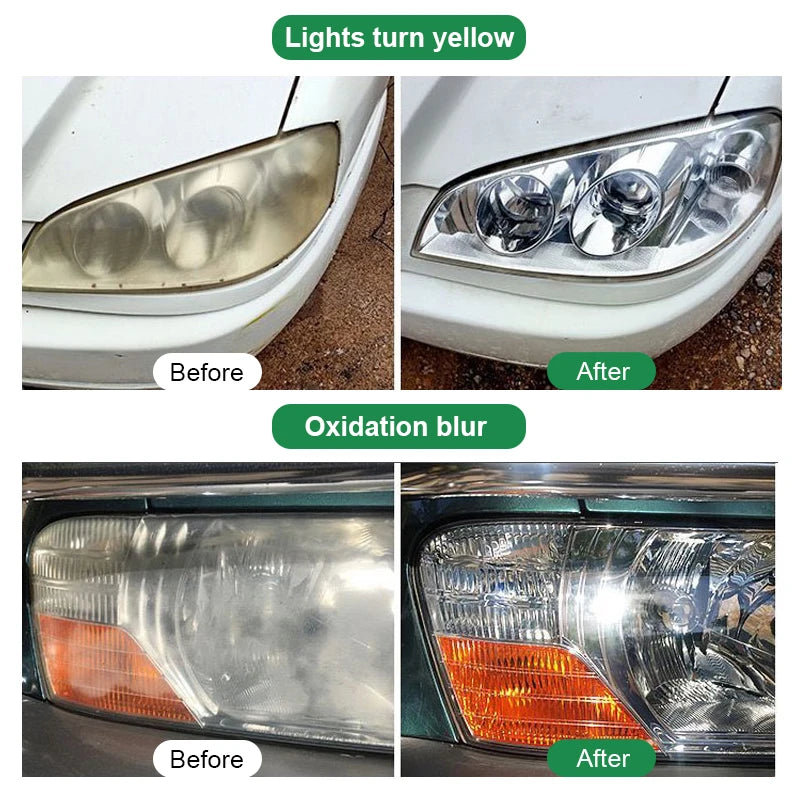 Kits de pulido para restauración de faros de coche, eliminador de arañazos, pasta de limpieza para reparación, elimina la oxidación, líquido para pulir faros