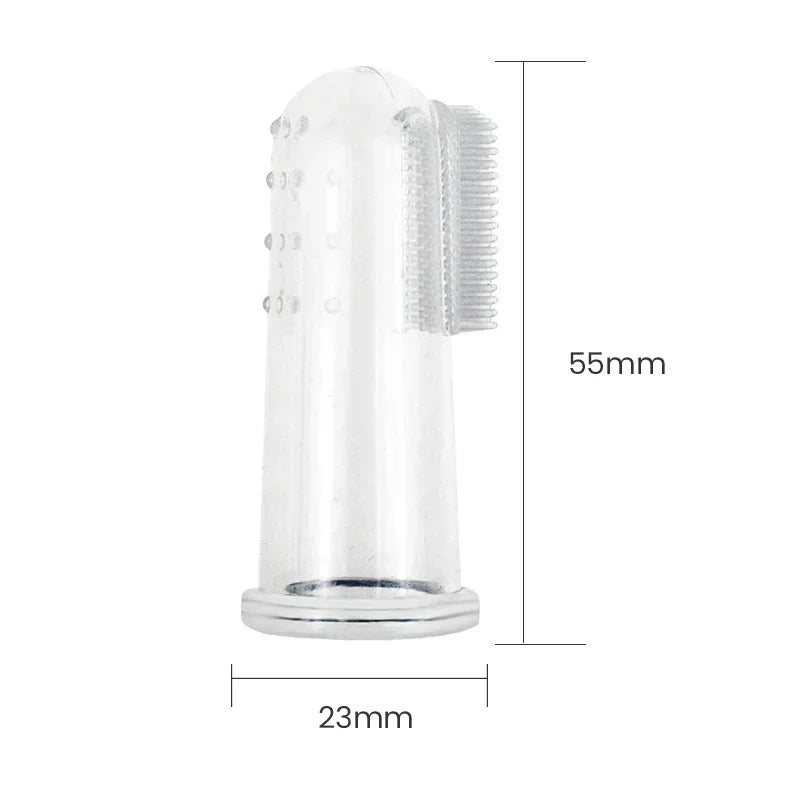 Cepillo de dientes súper suave para mascotas, cepillo para perros de peluche, herramienta para el cuidado de los dientes del sarro del mal aliento, limpieza de perros y gatos, suministros para mascotas de gel de sílice
