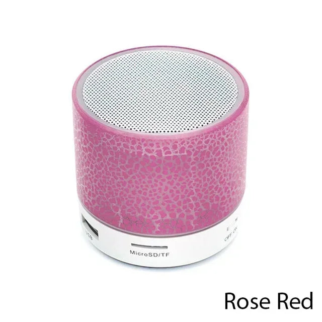 Minialtavoz Bluetooth para teléfono inteligente, dispositivo inalámbrico con Subwoofer, LED, tarjeta TF, USB, MP3, sonido portátil