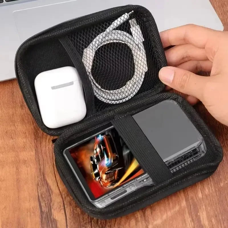Estuche de almacenamiento 4 en 1 para consola de juegos, bolsa de transporte de viaje, protectores de pantalla, película de vidrio templado para accesorios R36S R36MAX K36
