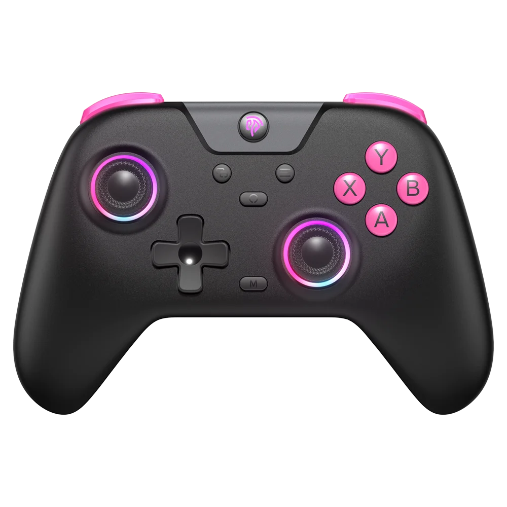 EasySMX X05 Gamepad inalámbrico Controlador de juegos Bluetooth Compatible con PC/teléfono/interruptor/Gamer de vapor, luz RGB, efecto Hall