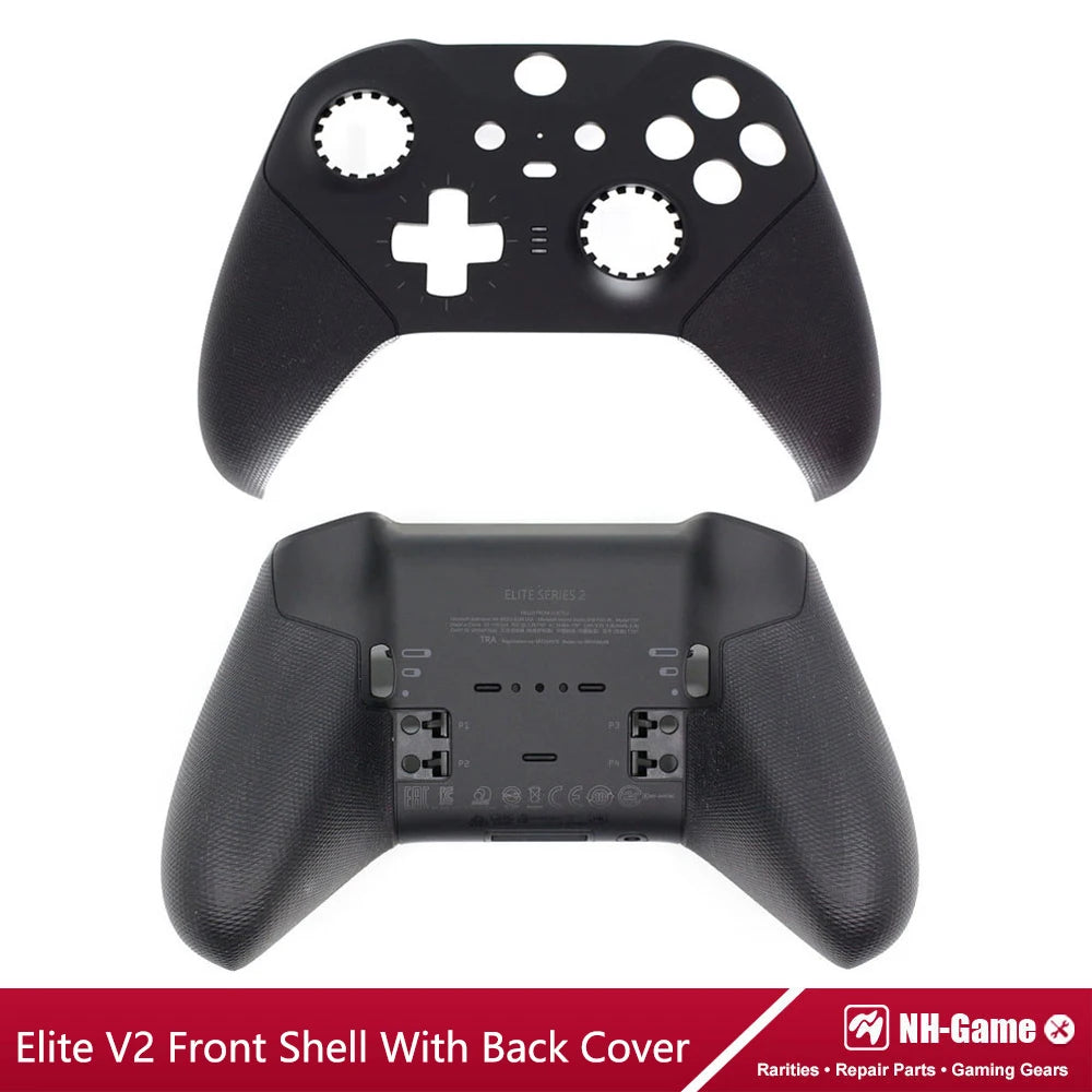 Kit de carcasa de repuesto para controlador Xbox Elite Series 2, funda frontal trasera LB RB, empuñaduras de botón de parachoques, bolsa de transporte