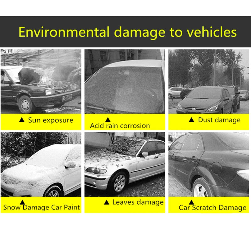Cubierta de coche protección exterior cubierta de nieve Exterior completa sombrilla cubierta de protección a prueba de polvo Universal para Hatchback Sedan SUV