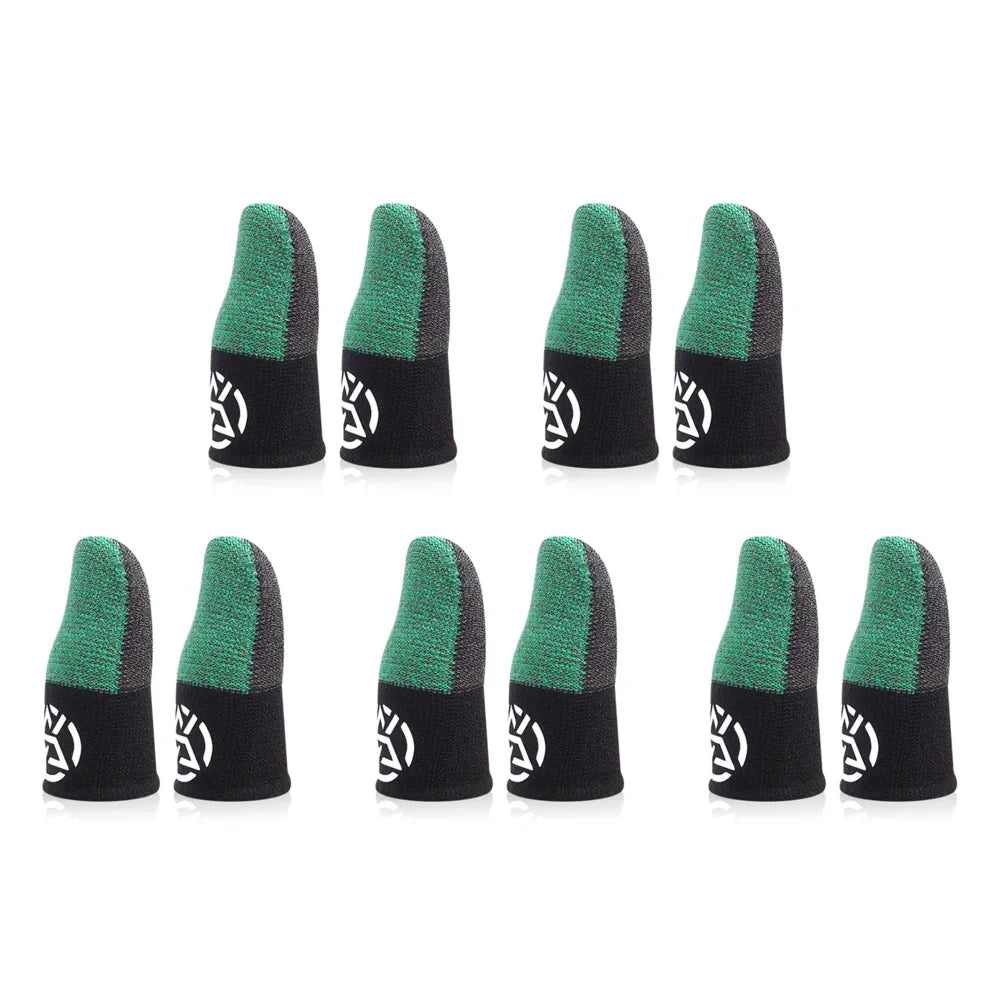 1-20 pares de guantes para el pulgar transpirables con funda para el dedo para móvil, a prueba de sudor, antideslizantes, controlador de pantalla táctil, cubierta para el dedo para juego PUBG