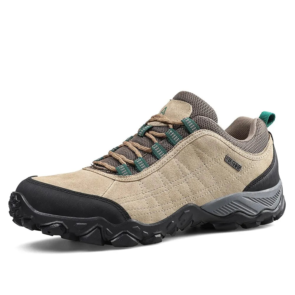 HUMTTO-zapatos de senderismo para hombre, zapatillas de deporte de cuero para deportes al aire libre, trabajo, invierno, escalada, Trekking 110282 A