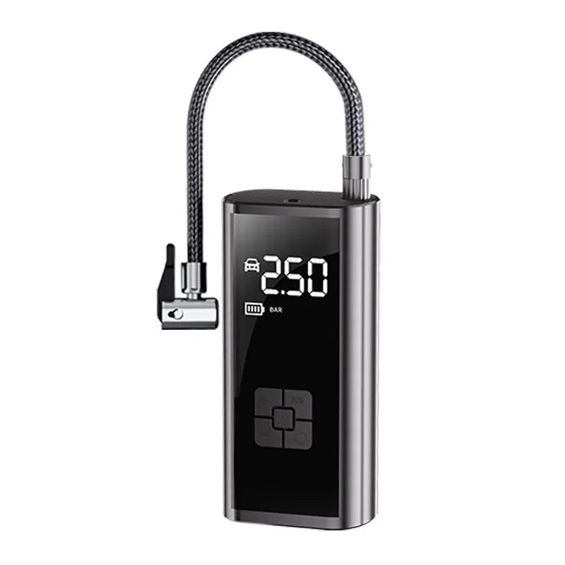 Compresor de aire montado en el coche, inflador de neumáticos de coche con pantalla digital, bomba de neumáticos portátil de 12V, reparación inteligente de neumáticos y inflado