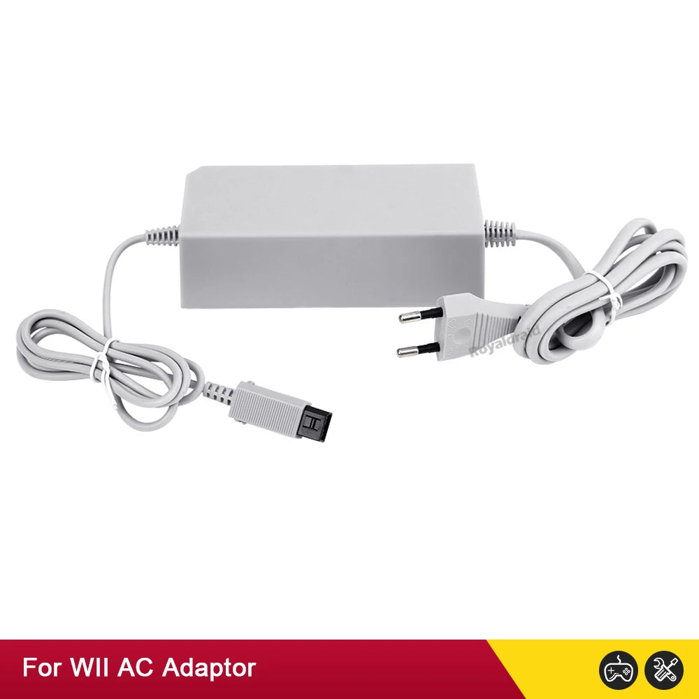 Nuevo adaptador de corriente alterna con enchufe UE EE. UU. para consola Nintendo WII, cargador de Cable de carga 100-240V DC 12V/3.7A, fuente de alimentación para consola Wii
