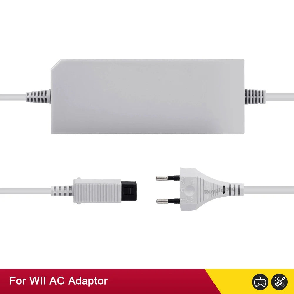 Nuevo adaptador de corriente alterna con enchufe UE EE. UU. para consola Nintendo WII, cargador de Cable de carga 100-240V DC 12V/3.7A, fuente de alimentación para consola Wii