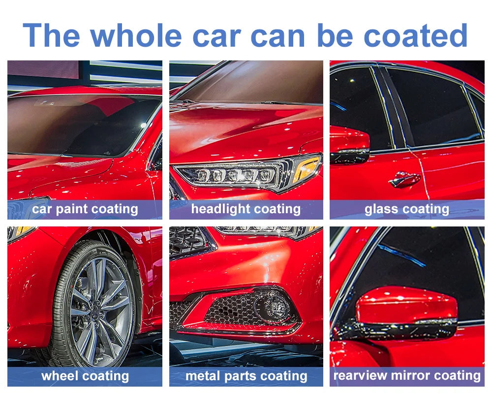 Revestimiento Nano de cerámica para coche, recubrimiento líquido, capa hidrofóbica de nanocristal, agente de recubrimiento de pintura para pulido, revestimientos Nanos para esmalte de coche
