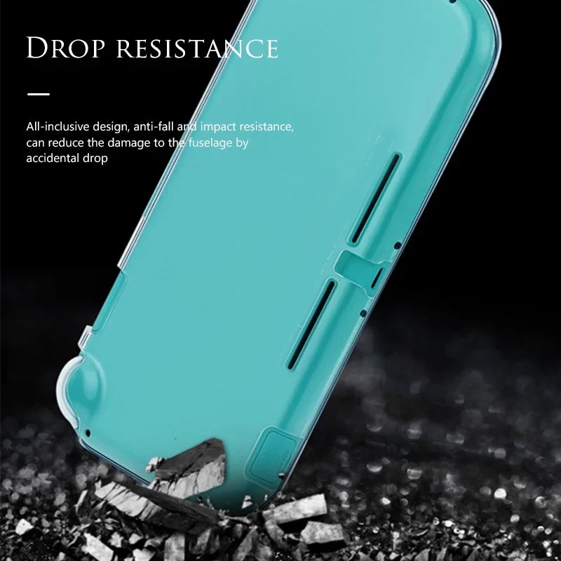 DATA FROG Nintendo Switch Lite consola de juegos cubierta completa funda de cristal accesorios protectores antideslizantes NS