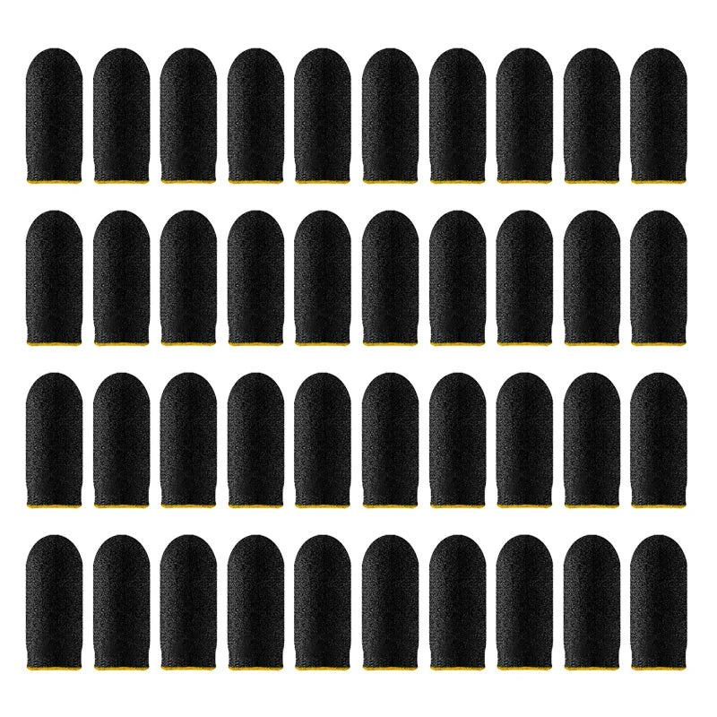 40 Uds juego móvil guantes para la yema del dedo a prueba de sudor antideslizante pantalla táctil funda para el dedo transpirable cubierta para la yema del dedo del juego para jugadores