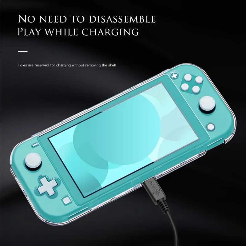 DATA FROG Nintendo Switch Lite consola de juegos cubierta completa funda de cristal accesorios protectores antideslizantes NS