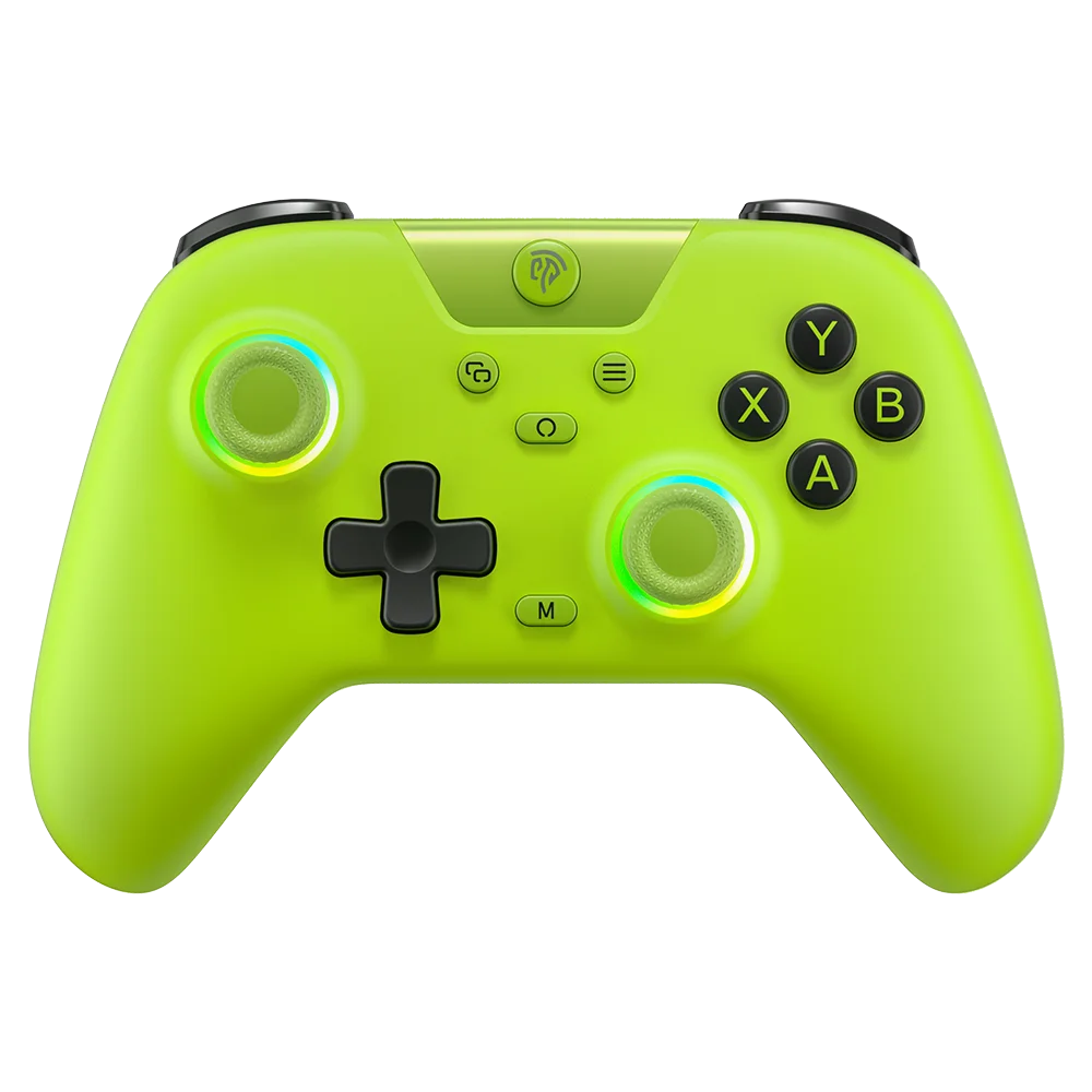 EasySMX X05 Gamepad inalámbrico Controlador de juegos Bluetooth Compatible con PC/teléfono/interruptor/Gamer de vapor, luz RGB, efecto Hall