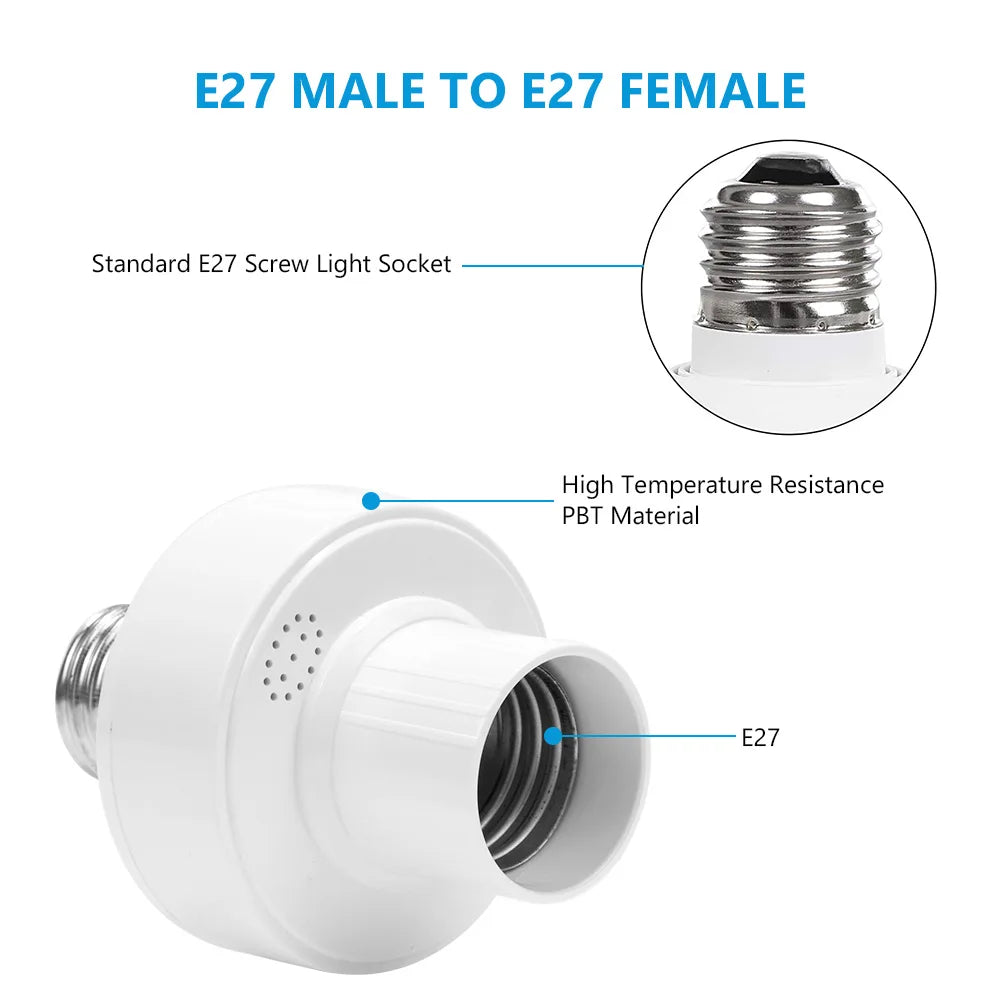 Control remoto inalámbrico E27 portalámparas portalámparas 20M de alcance para bombillas LED portalámparas Kit de interruptor de luz inalámbrico AC180-250V