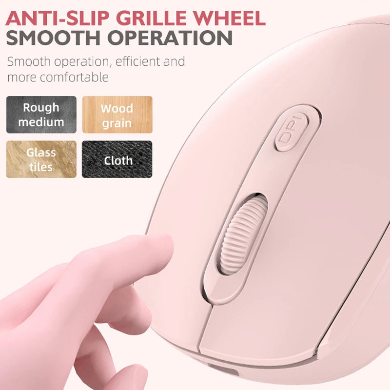 Ratón inalámbrico recargable compatible con Bluetooth, ratón óptico de 2,4G con USB RGB de 1600DPI para ordenador, portátil, PC, silencioso