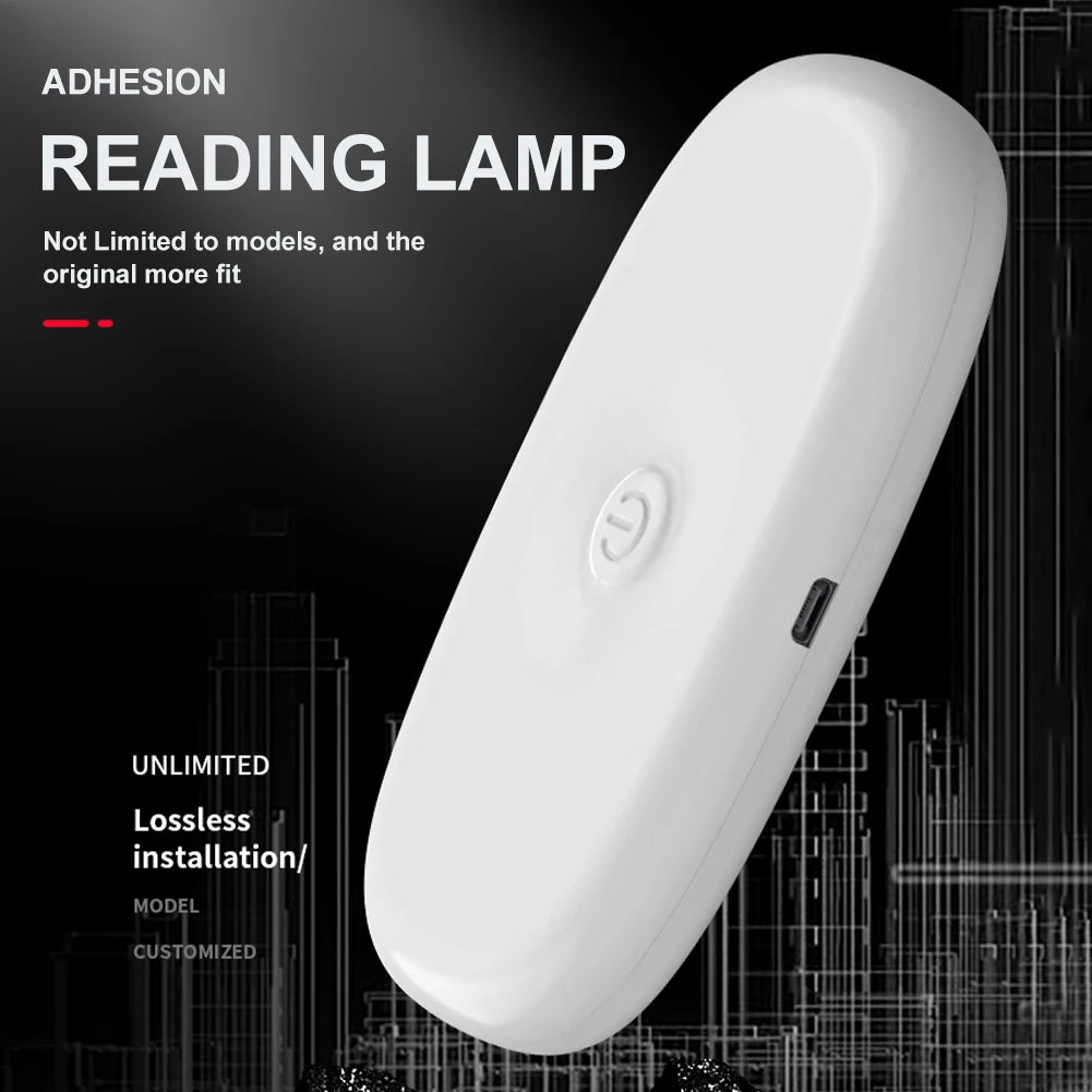 Luz de lectura de coche recargable, luz LED Interior USB, montaje magnético, luz de techo inalámbrica, accesorios que cambian de Color para coche RV