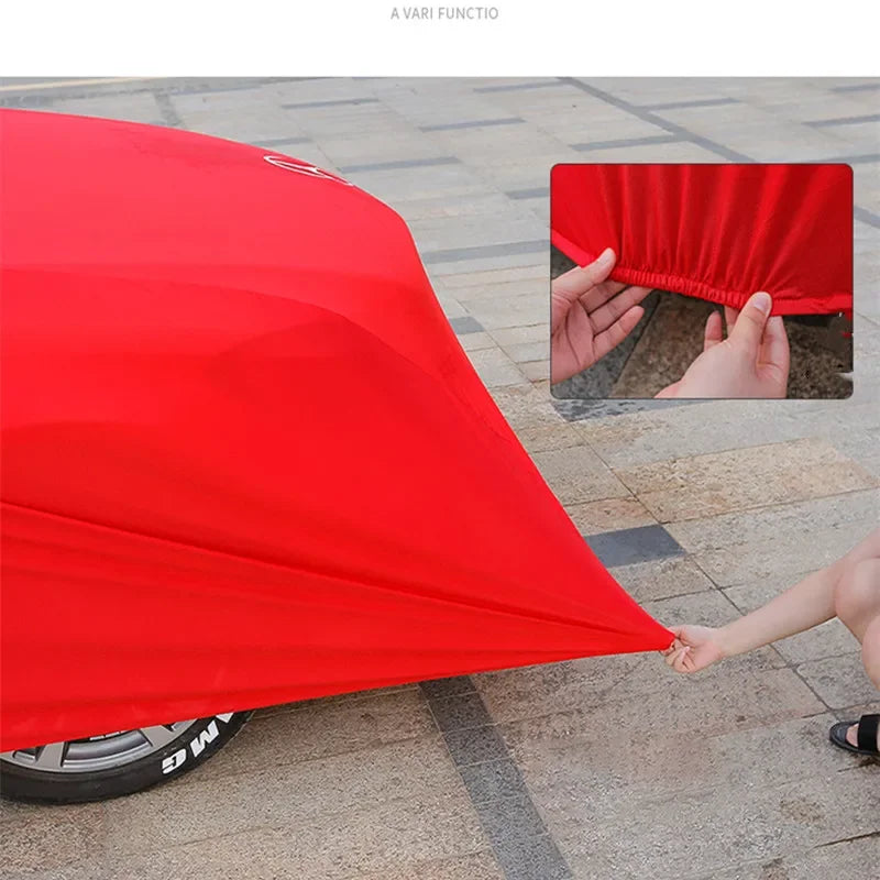 Cubierta completa aterciopelada personalizada para coche, cubierta protectora a prueba de polvo para modelos de coches personalizados