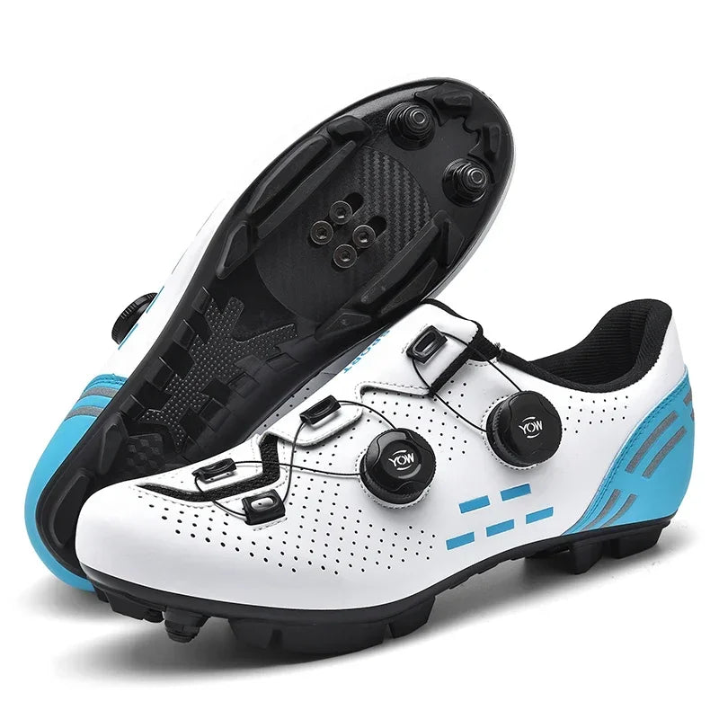 Nuevas zapatillas de ciclismo para hombre, zapatillas de ciclismo de carretera unisex, zapatillas antideslizantes para bicicleta de montaña, carreras, al aire libre, zapatillas de bicicleta de montaña para mujer