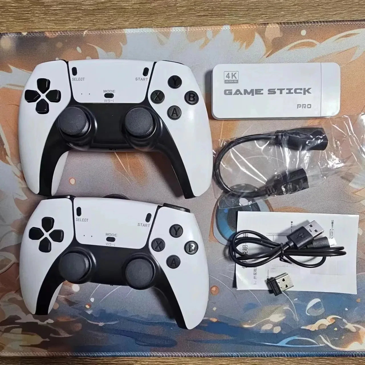 128G Game Stick M15 4K Video TV consola de juegos Gamepads inalámbricos Videojuego 64G 40000 +/50000 + juegos Arcade clásicos HD dos jugadores