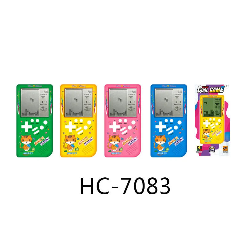 Mini consola portátil Retro para niños, juego nostálgico de bolsillo clásico, máquina de juego de ladrillo, juguetes educativos, juego de rompecabezas