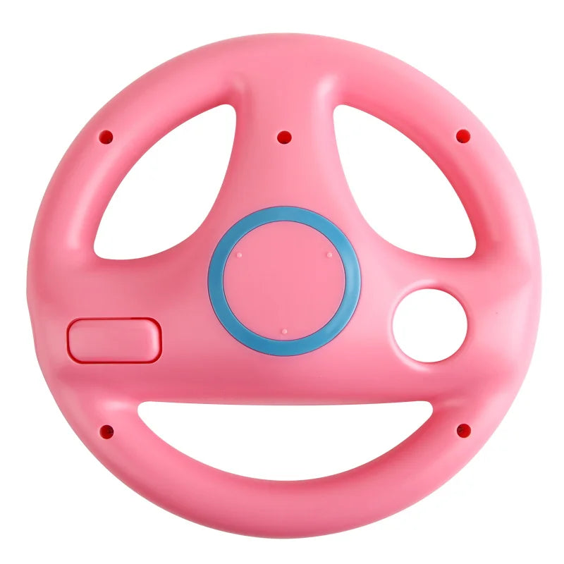 Volante de carreras de juegos de plástico de 3 colores para mando a distancia de Nintendo Wii, volante de carreras para controlador de juegos de carreras de Wii Kart