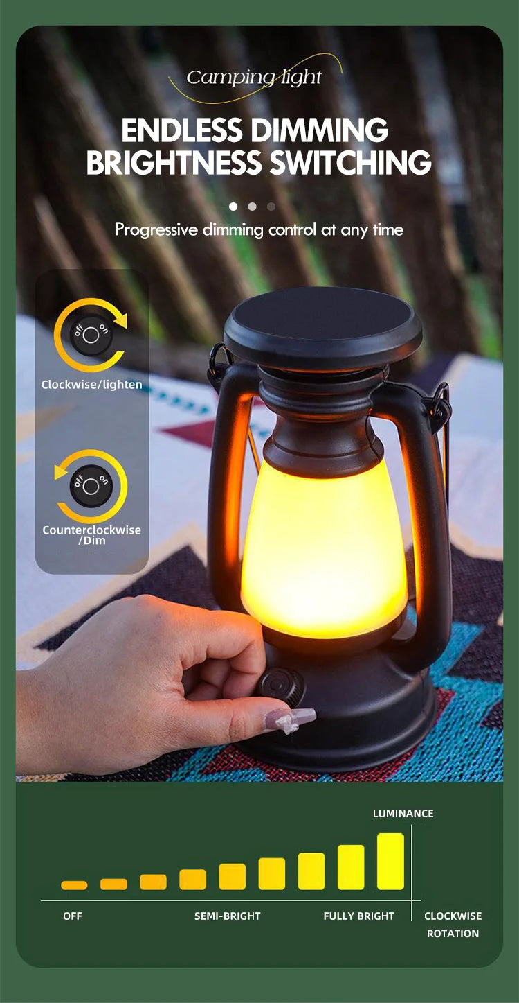 Decoración de carga, luz de ambiente, luz de caballo Retro, lámpara Led de escritorio, barra de Camping al aire libre, luz de mesa, linterna, decoración del hogar