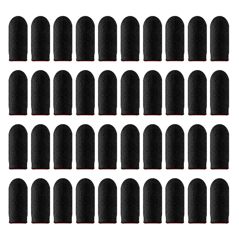40 Uds juego móvil guantes para la yema del dedo a prueba de sudor antideslizante pantalla táctil funda para el dedo transpirable cubierta para la yema del dedo del juego para jugadores