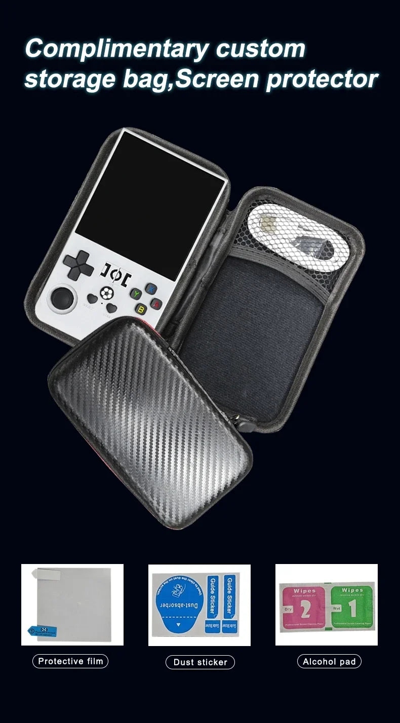 Consola R36 Max, reproductores de juegos portátiles, pantalla IPS de 4 pulgadas, consola de código abierto, reproductor de vídeo de bolsillo Retro, 64G/128G, más de hasta 22000 juegos