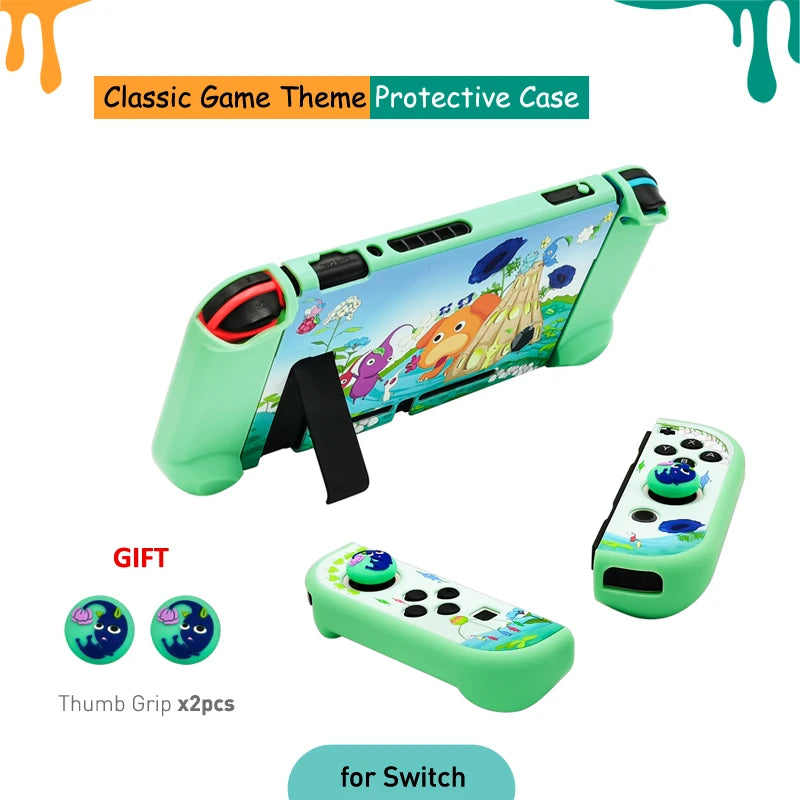 Para NS Switch Shell estuche rígido estilo "M" y "L" carcasa protectora cubierta fina piel NS Switch OLED accesorios de juego
