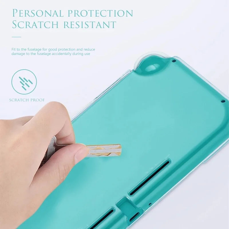 DATA FROG Nintendo Switch Lite consola de juegos cubierta completa funda de cristal accesorios protectores antideslizantes NS