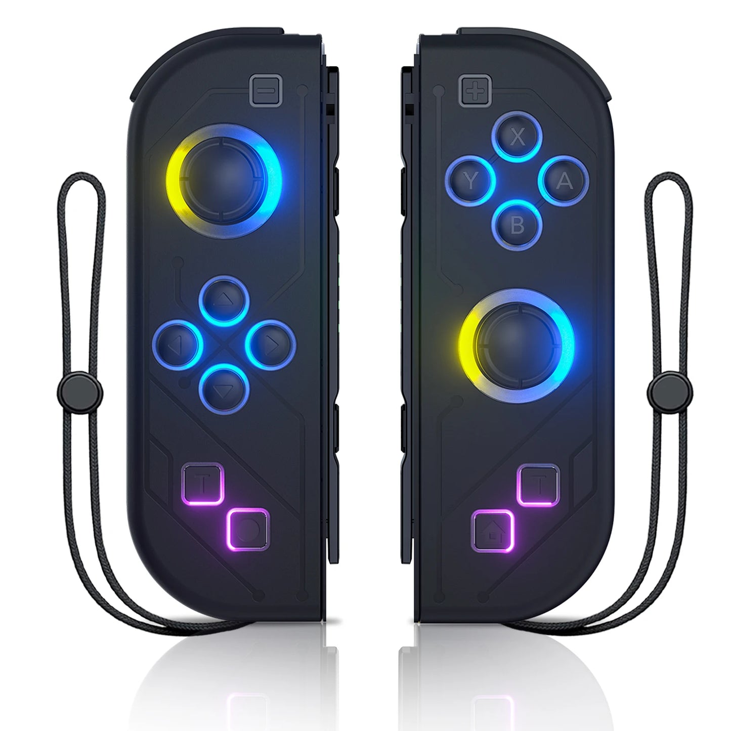 Controlador de mando Joy Pad para Nintendo Switch/Led Lite/Pc Joystick inalámbrico Rgb Grip soporte despertador y función Turbo 6 ejes