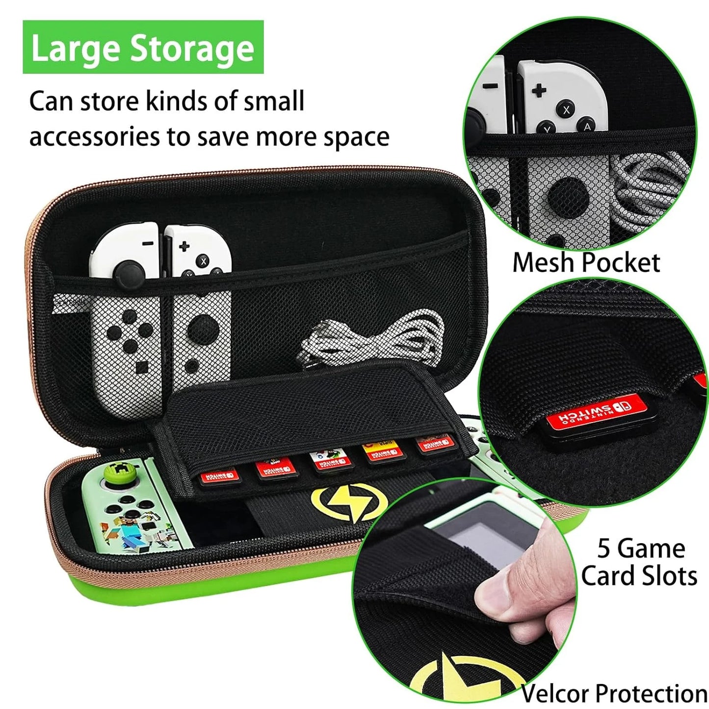 Funda protectora para Nintendo Switch 2, funda de viaje impermeable a prueba de golpes, 2 accesorios, carcasa dura
