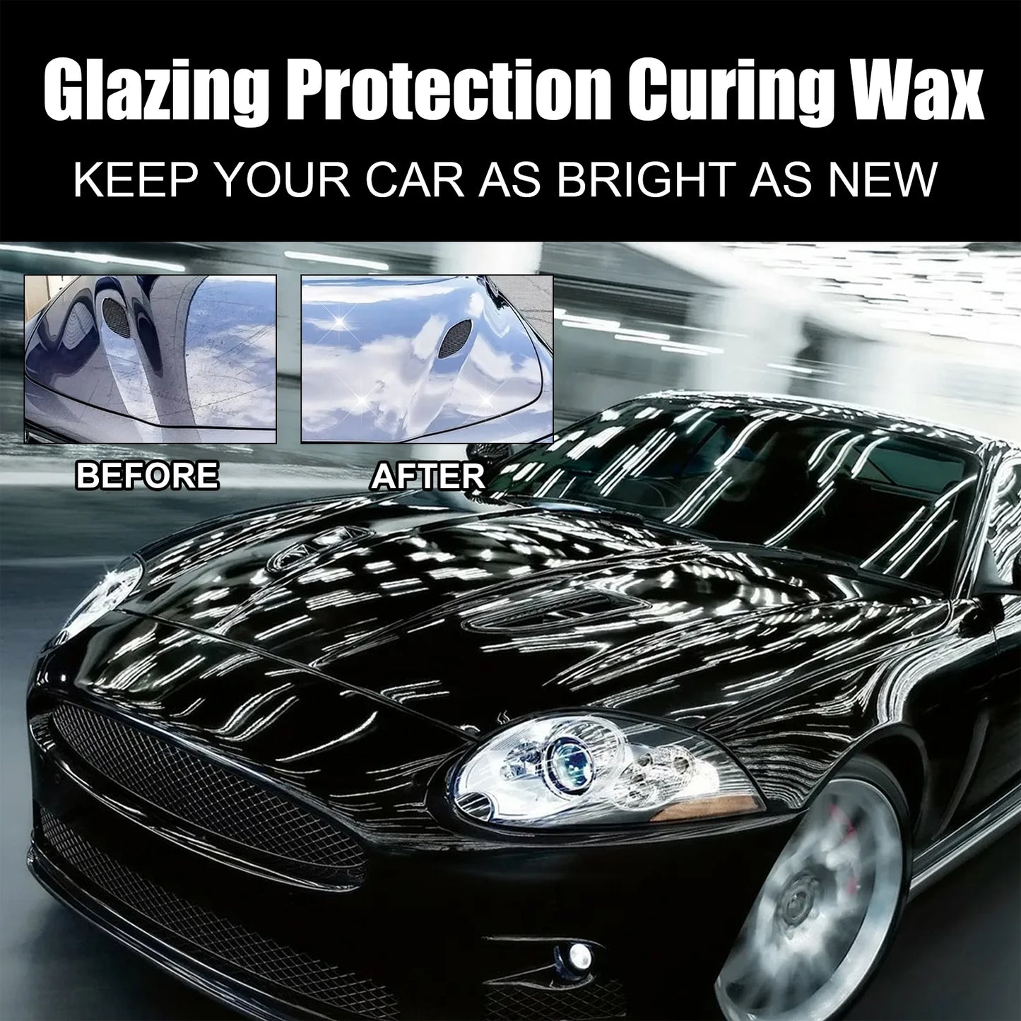 Cera de nanocrecubrimiento de grafeno para coche, capa protectora de larga duración que mejora el acabado de brillo profundo para restaura el brillo automotriz