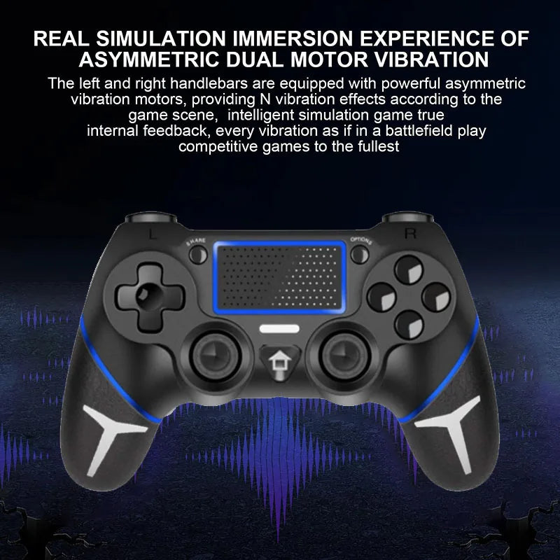 Controlador inalámbrico Bluetooth para PS4, mando para PC, Joystick para consola de juegos PS4/PS4 Pro/PS4 Slim