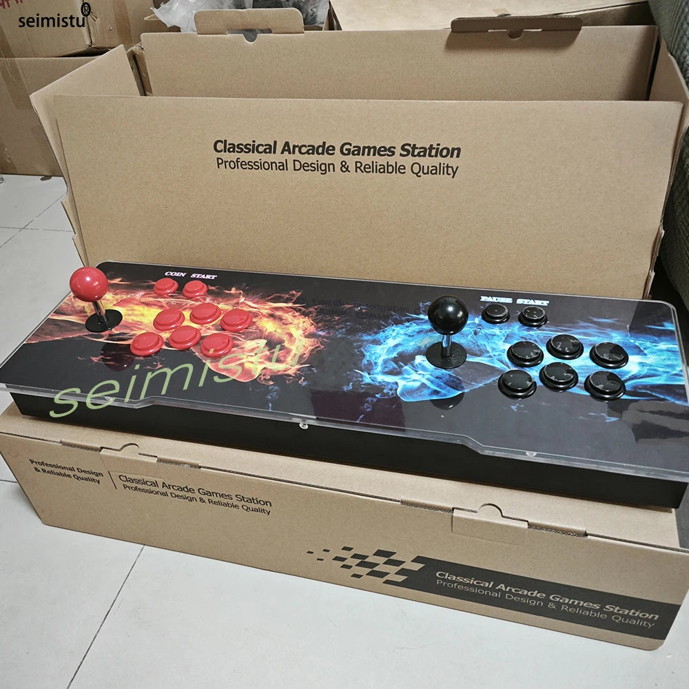 Consola arcade Pandora 30000 en 1, consola de juegos recreativos Retro 3D, gabinete Bartop, Joysticks de 8 vías, botones pulsadores