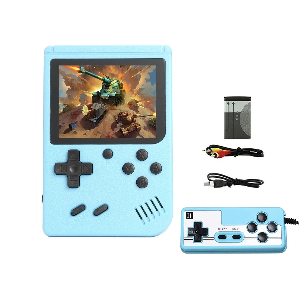 Consola de videojuegos clásica Retro para niños, miniconsola portátil de 8 bits con pantalla LCD de 3,0 pulgadas, 5 colores, 400 Juegos integrados