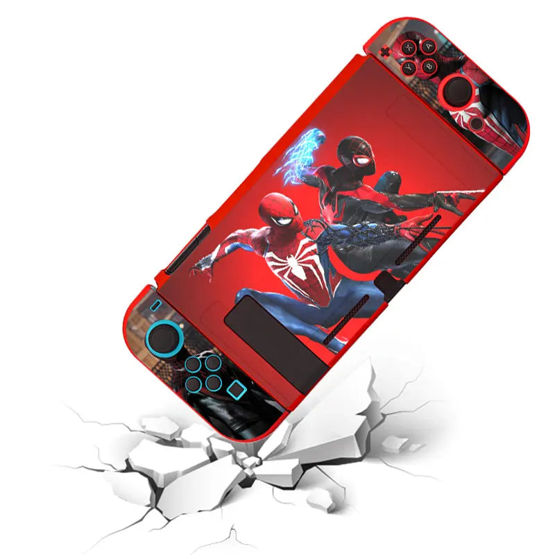 Funda Cool Spider para Nintendo Switch Oled, consola de juegos Joy Con, carcasa protectora de silicona TPU suave, accesorios