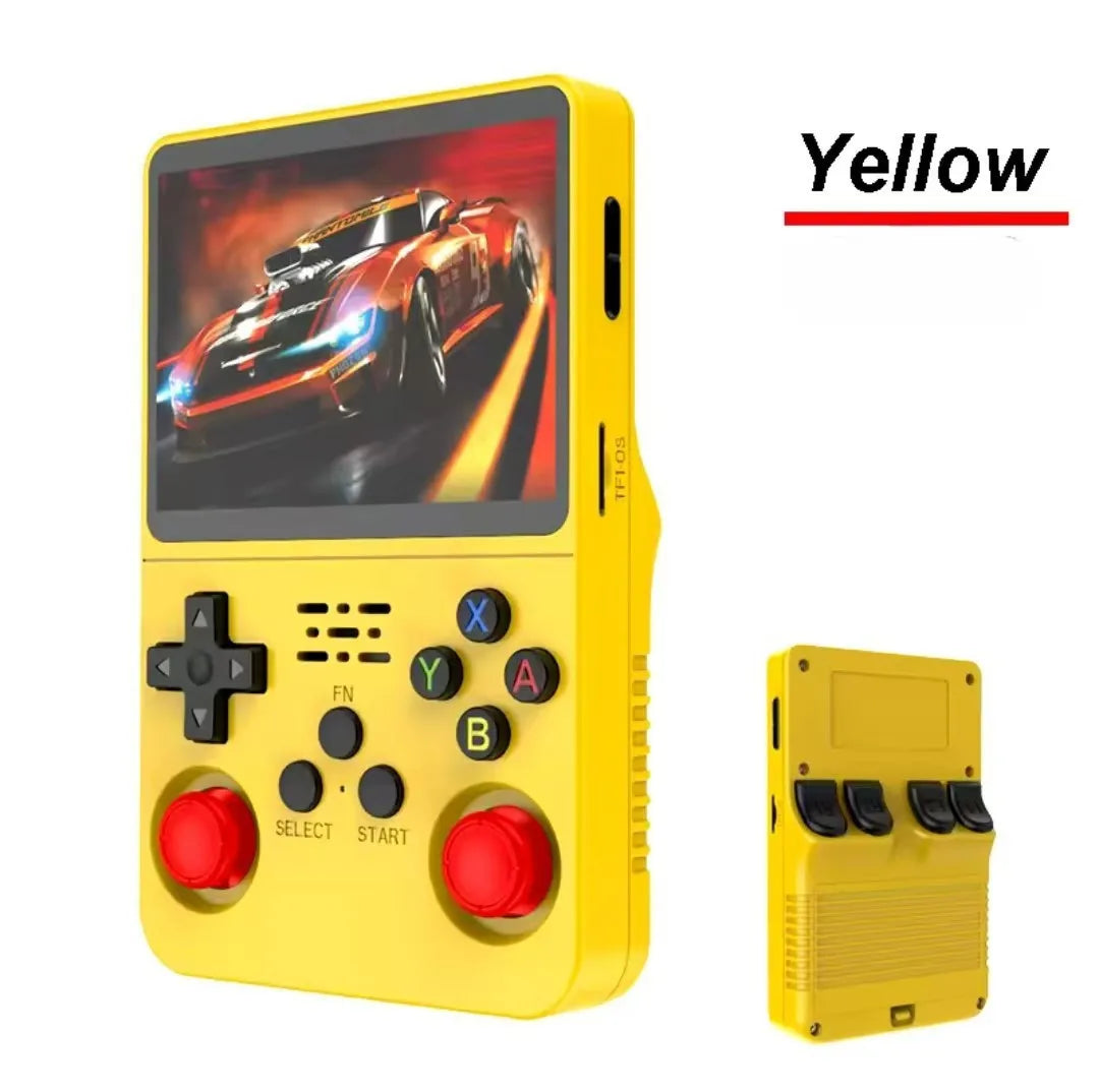 Consola de videojuegos portátil R36S, almacenamiento de pantalla IPS de 3,5 pulgadas, biblioteca de juegos 20000, sistema Arkos Linux, reproductor de bolsillo portátil