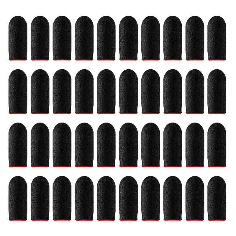 40 Uds juego móvil guantes para la yema del dedo a prueba de sudor antideslizante pantalla táctil funda para el dedo transpirable cubierta para la yema del dedo del juego para jugadores