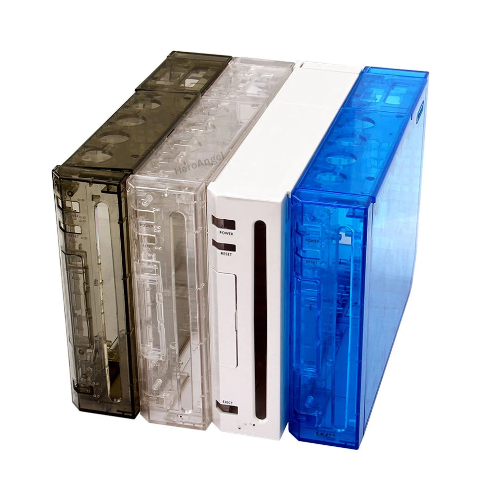 Con cubierta de embalaje al por menor, juego completo de piezas de repuesto de carcasa para consola de juegos Wii, estuche de reparación con botones, 11 colores