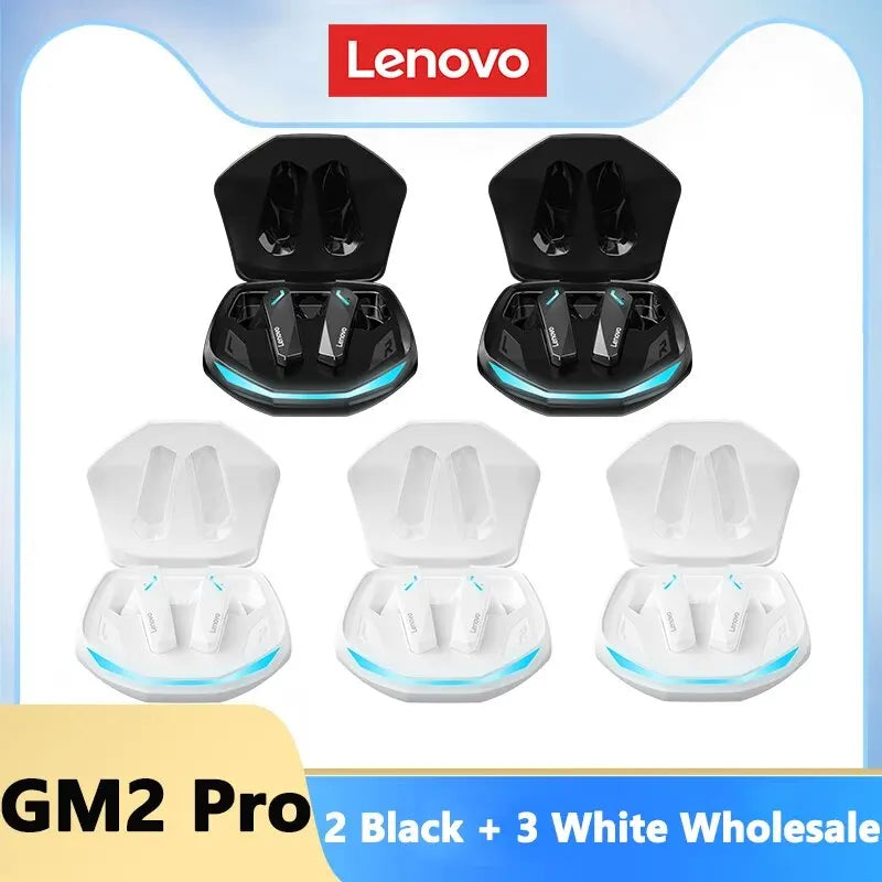 Lenovo-auriculares inalámbricos GM2 Pro con Bluetooth 5,3, audífonos deportivos intrauditivos para videojuegos, baja latencia, modo Dual, música, novedad