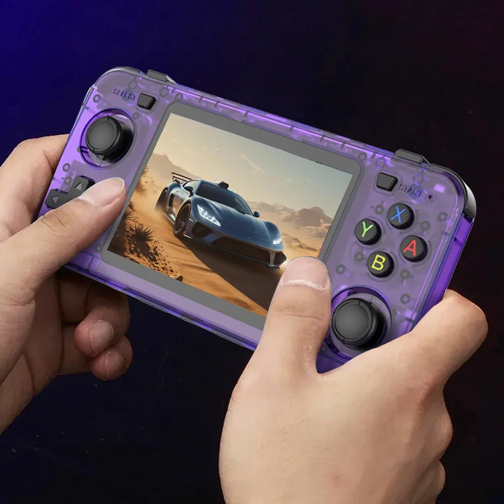 Consola de videojuegos portátil R36H, pantalla IPS de 3,5 pulgadas, más de 10000 juegos, emulador ARKOS para PS1/PSP/DC/N64/SS