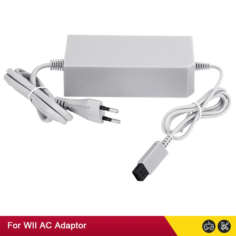 Nuevo adaptador de corriente alterna con enchufe UE EE. UU. para consola Nintendo WII, cargador de Cable de carga 100-240V DC 12V/3.7A, fuente de alimentación para consola Wii