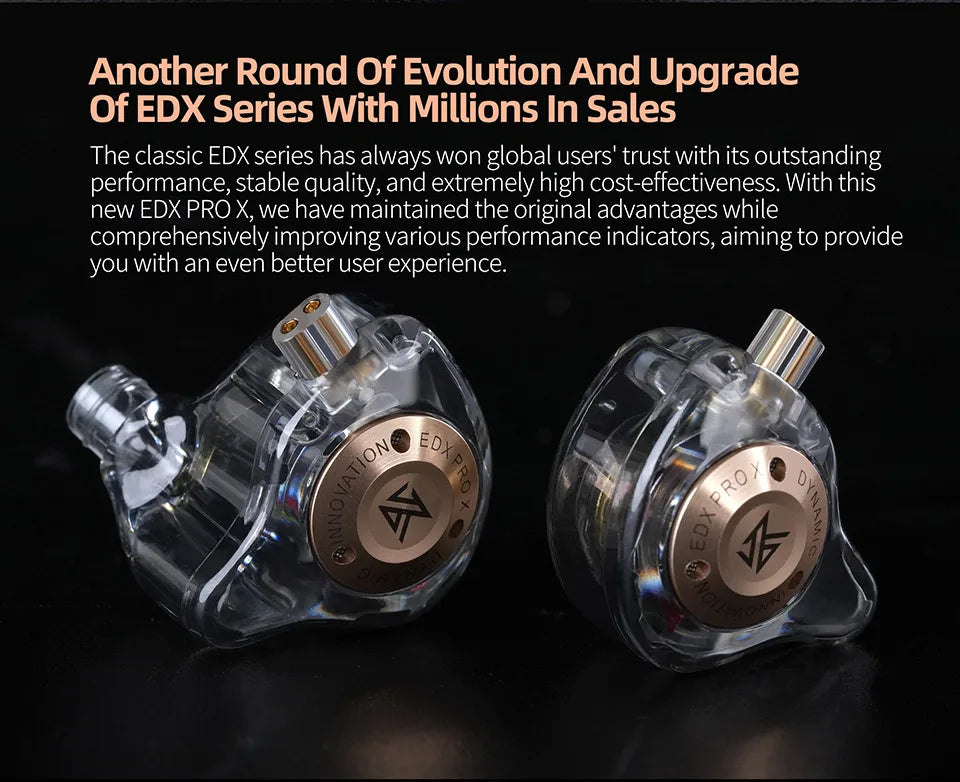KZ EDX PRO X auriculares intrauditivos dinámicos HIFI Bass Music auriculares deportivos con cancelación de ruido ZSN ZST ZS10 pro x C12 CRA