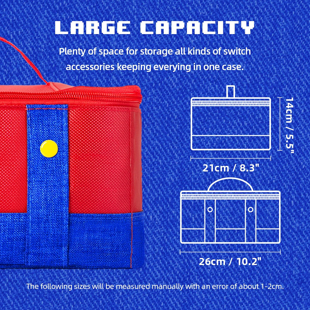 Estuche de transporte grande para Nintendo Switch 2, consola OLED Pro, bolsa de almacenamiento de viaje, Compatible con Nintendo Switch Joycon
