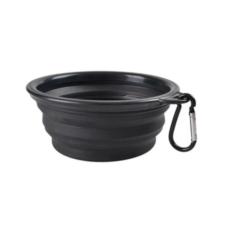 Cuenco portátil de comida para mascotas, cuenco duradero de TPR, comida para perros y gatos, cuenco plegable de silicona para mascotas, cuenco de comida de agua portátil para viajes al aire libre