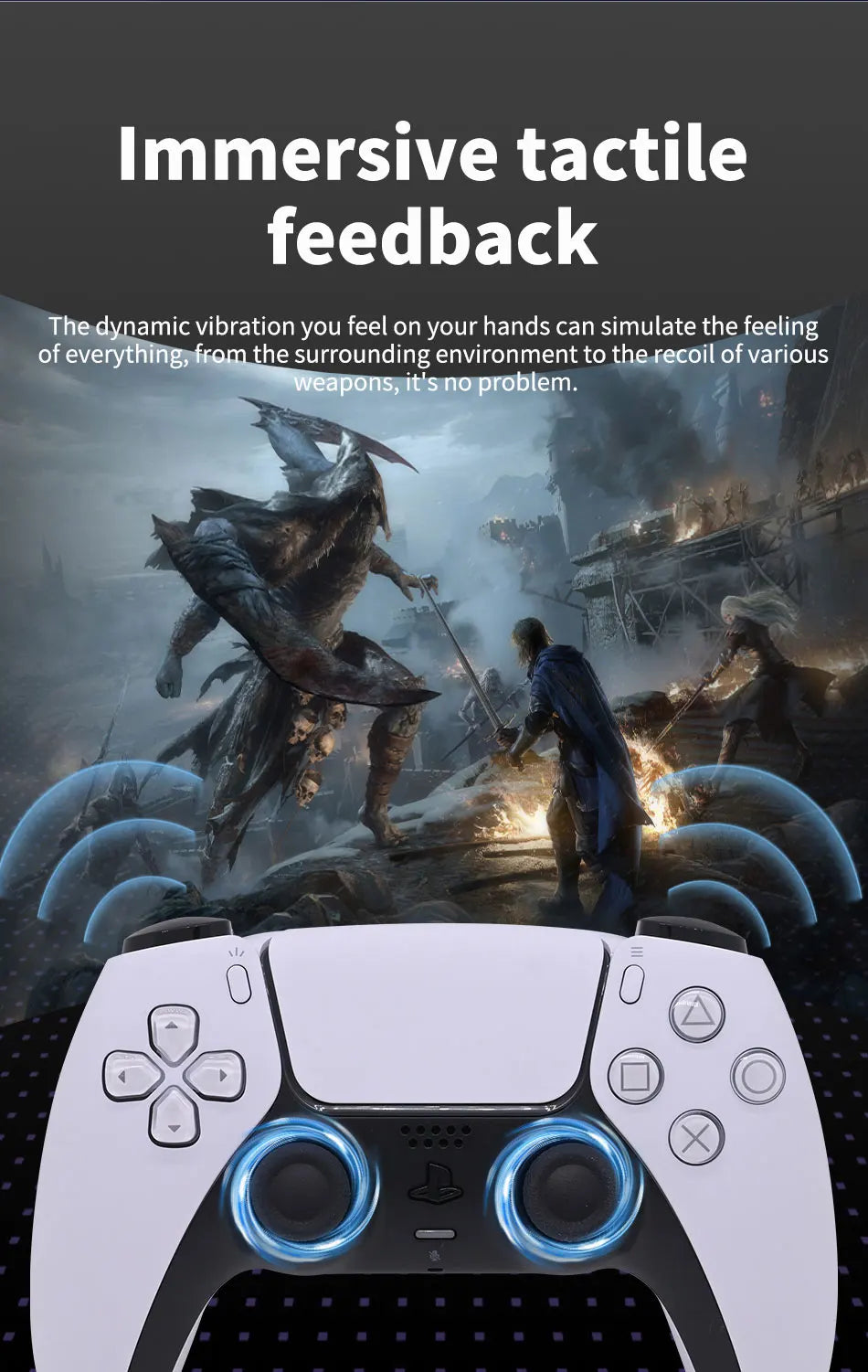 Controlador Original Playstation PS5, controlador inalámbrico DualSense para consola de juegos Sony PS5