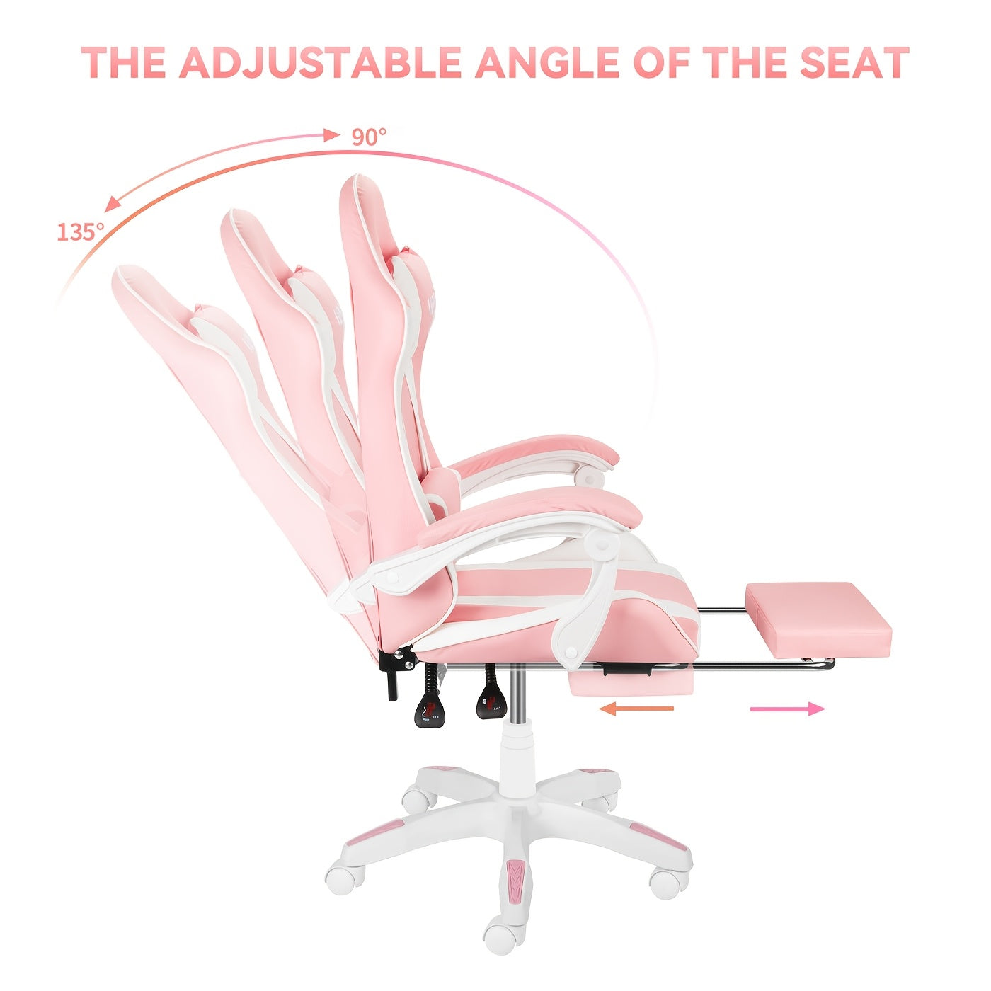 Ergonomic Gaming Chair for Adults and Teens - Racing Style PC Office Chair with Lumbar Support